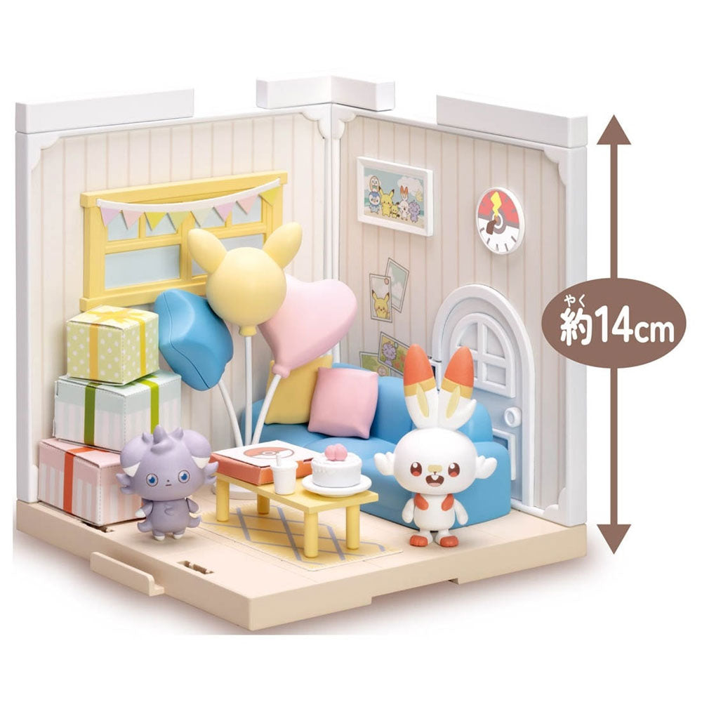 POKEMON POKE PEACE HOUSE LOUNGE SCORBUNNY AND ESPURR | TAKARA TOMY POKEMON POKE PEACE HOUSE LOUNGE SCORBUNNY AND ESPURR | TAKARA TOMY